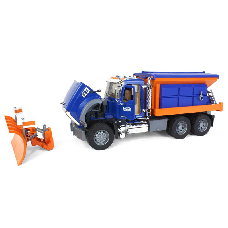 (B&D) 1/16 Mack Granite Winter Service Snow Plow Truck by Bruder Damaged Box