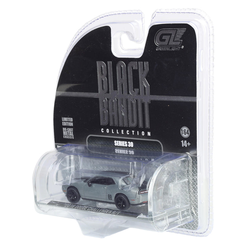 Raw Chase Unit ~ 1/64 2016 Dodge Challenger R-T Hemi, Black Bandit Series 30