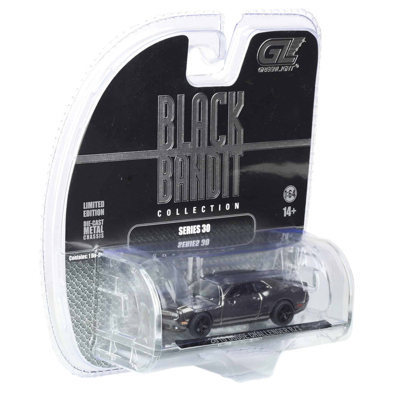 Black Chrome Chase ~ 1/64 2016 Dodge Challenger R-T Hemi, Black Bandit Series 30