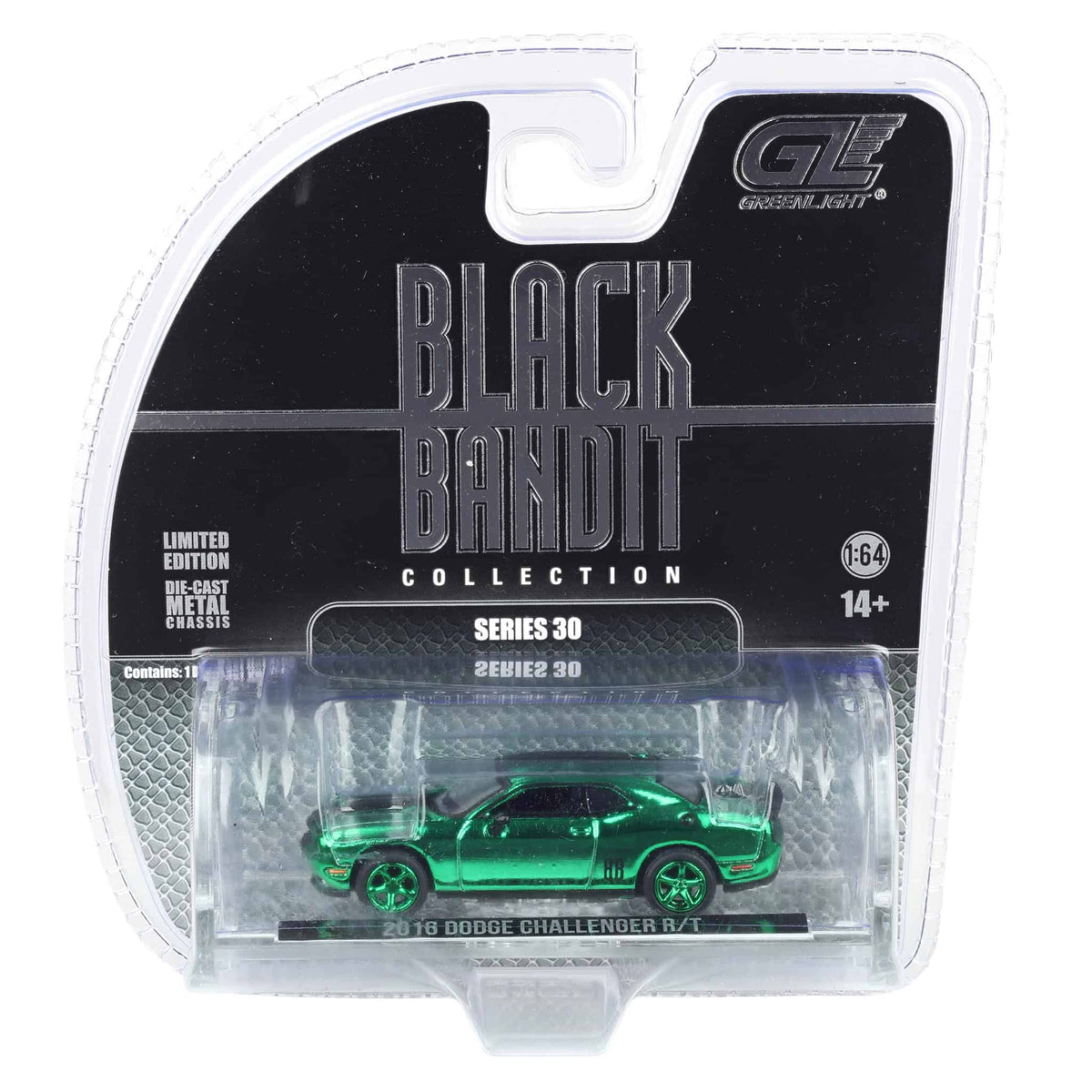 Green Chrome Super Chase ~ 1/64 2016 Dodge Challenger R-T Hemi