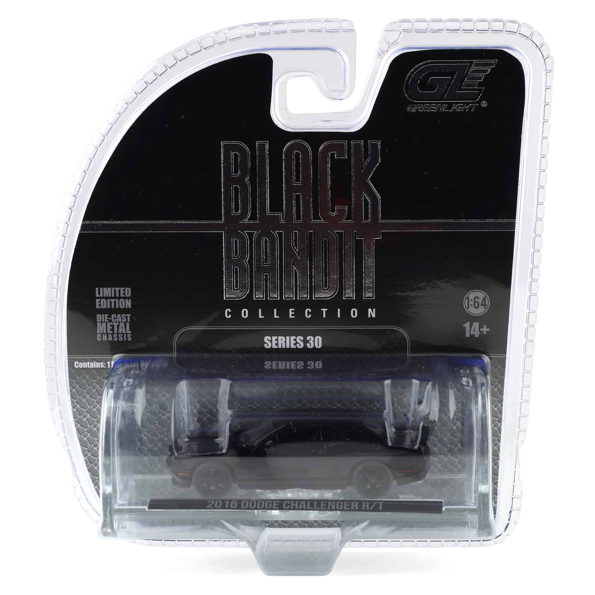 1/64 2016 Dodge Challenger R-T Hemi, Black Bandit Series 30