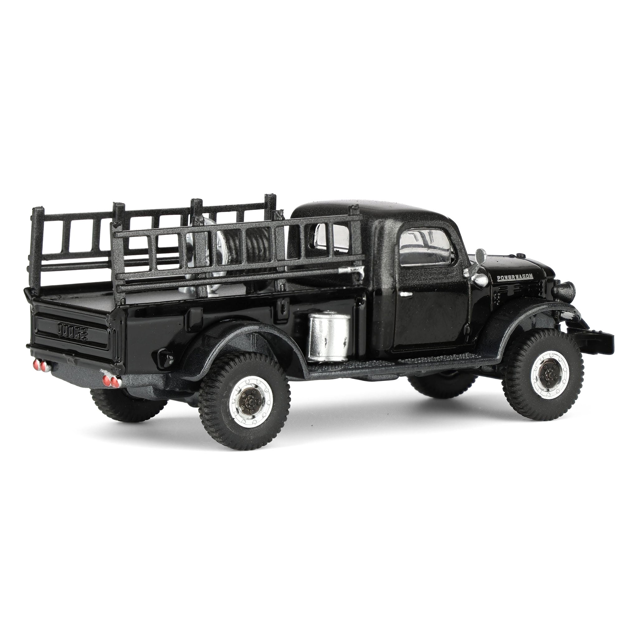 1/64 1946 Dodge Power Wagon Fire Truck, Black Bandit Series 30