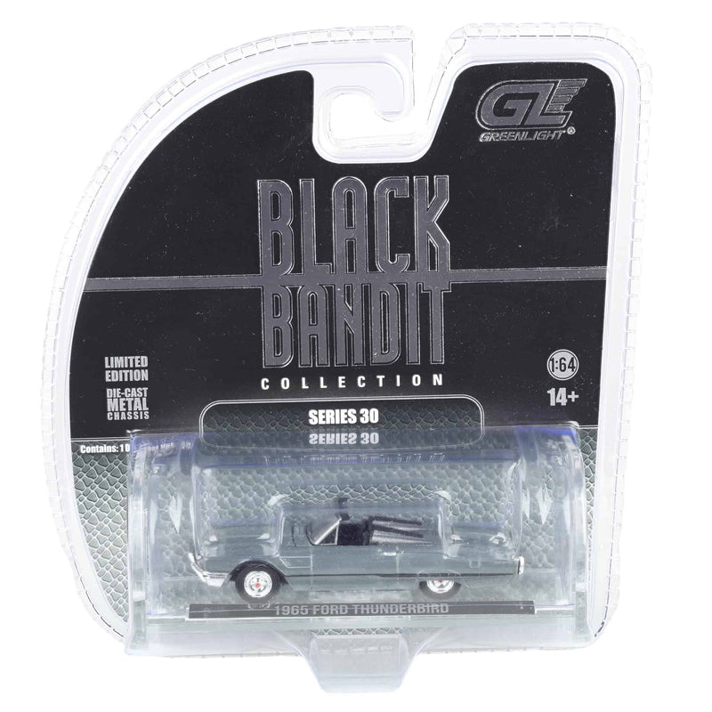 Raw Chase Unit ~ 1/64 1965 Ford Thunderbird with Tonneau Cover, Black Bandit Series 30