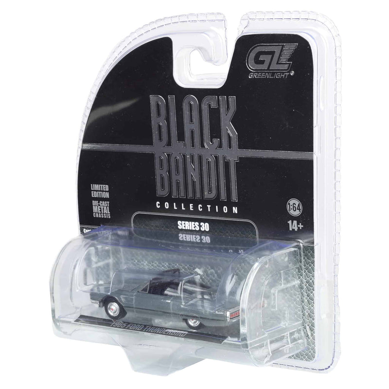 Raw Chase Unit ~ 1/64 1965 Ford Thunderbird with Tonneau Cover, Black Bandit Series 30