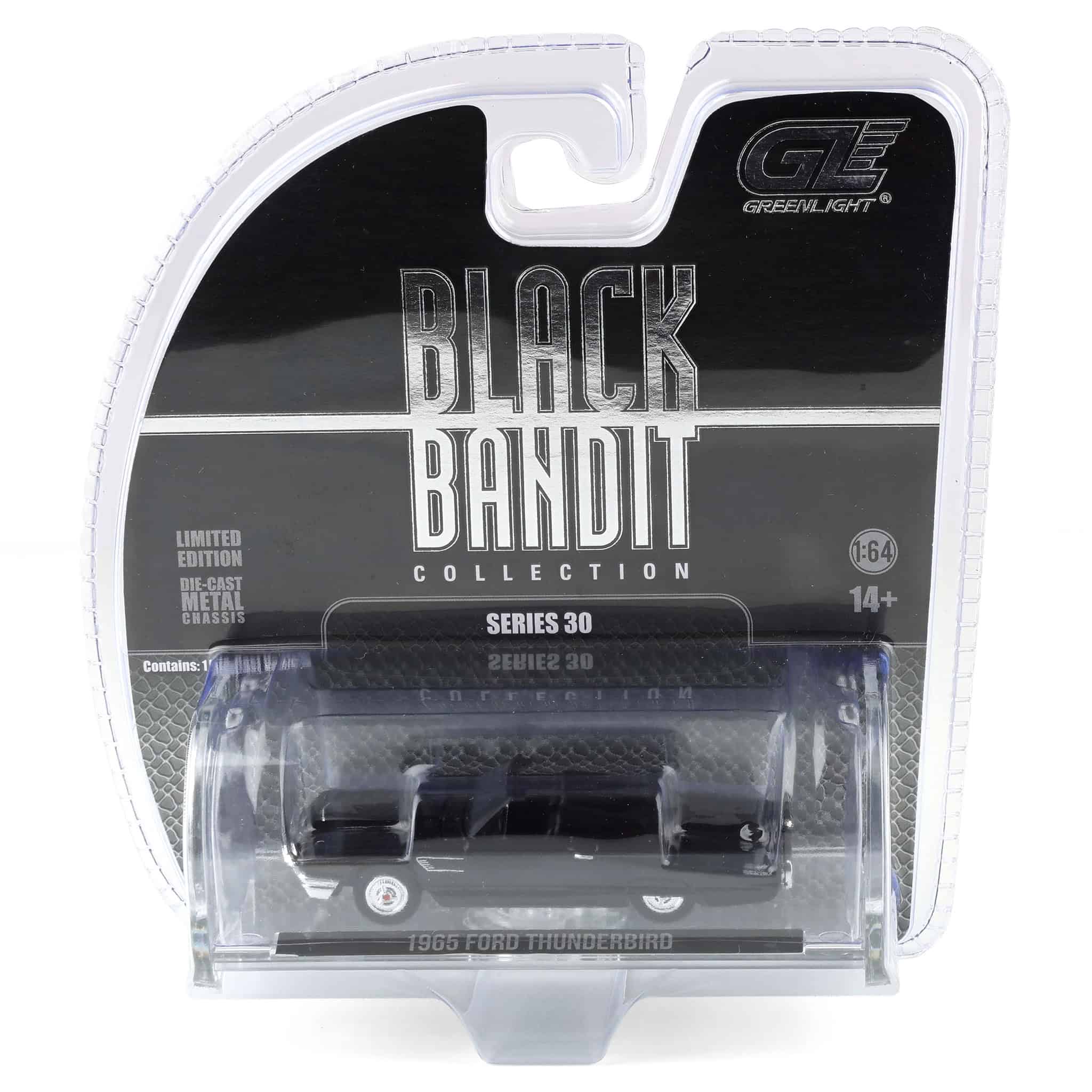 1/64 1965 Ford Thunderbird with Tonneau Cover, Black Bandit Series