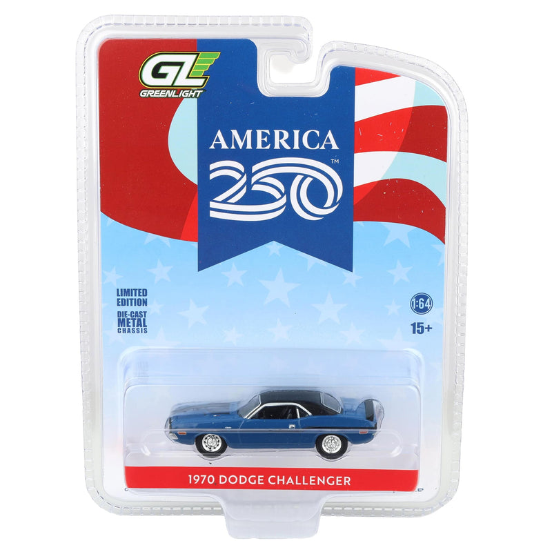 1/64 1970 Dodge Challenger America 250 Edition, The Anniversary Collection Series 18 by GreenLight Collectibles