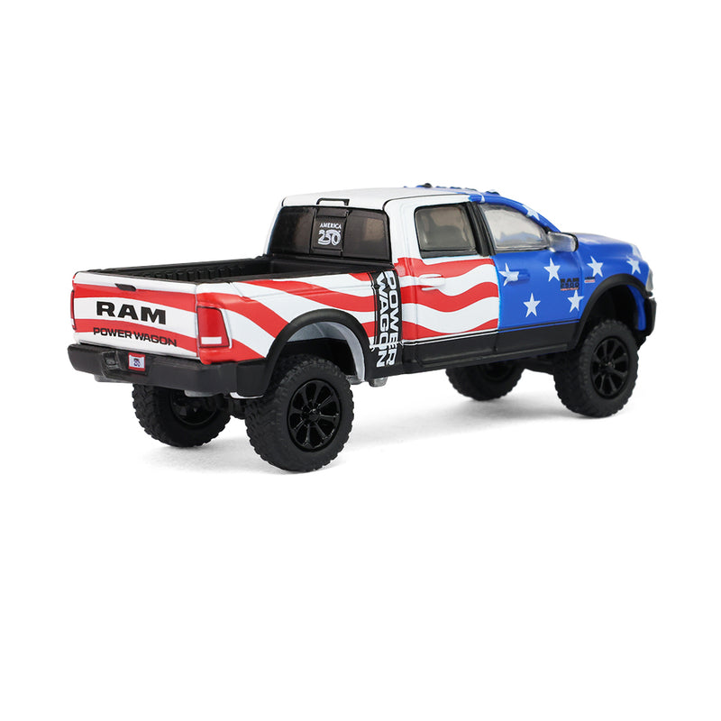 1/64 2017 Ram 2500 Power Wagon Pickup Truck America's 250 Edition, Anniversary Collection Series 18 by GreenLight Collectibles