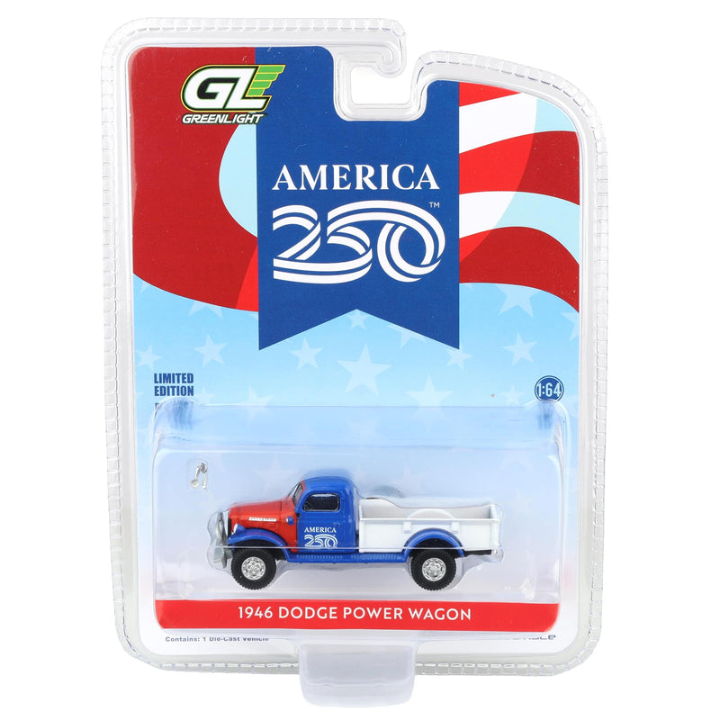 1/64 1946 Dodge Power Wagon America's 250 Edition, Anniversary Collection Series 18 by GreenLight Collectibles