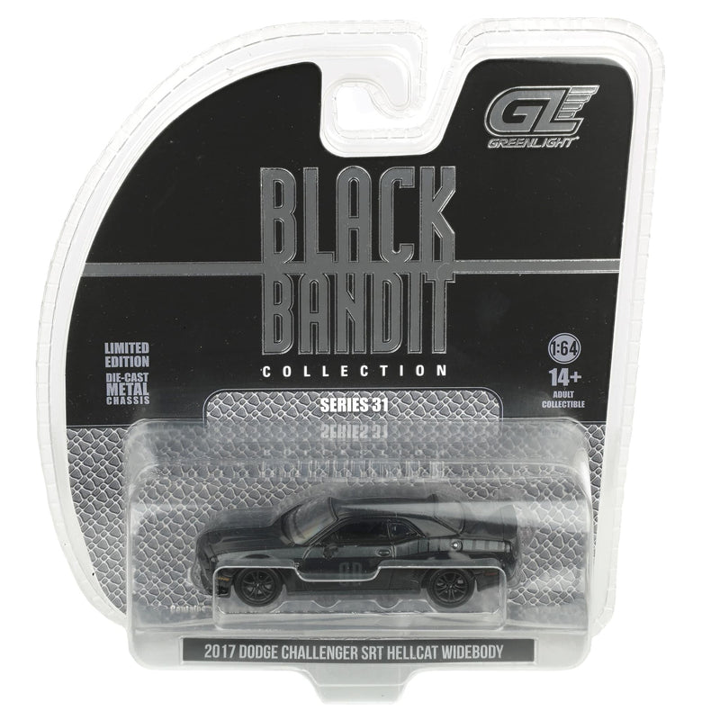 1/64 2017 Dodge Challenger, SXT Plus Coupe, Black Bandit Series 31