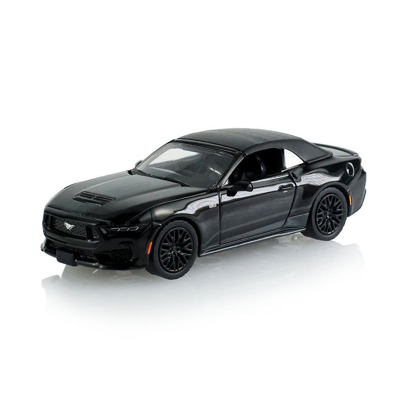 1/64 2024 Ford Mustang GT Convertible, Black Bandit Series 31