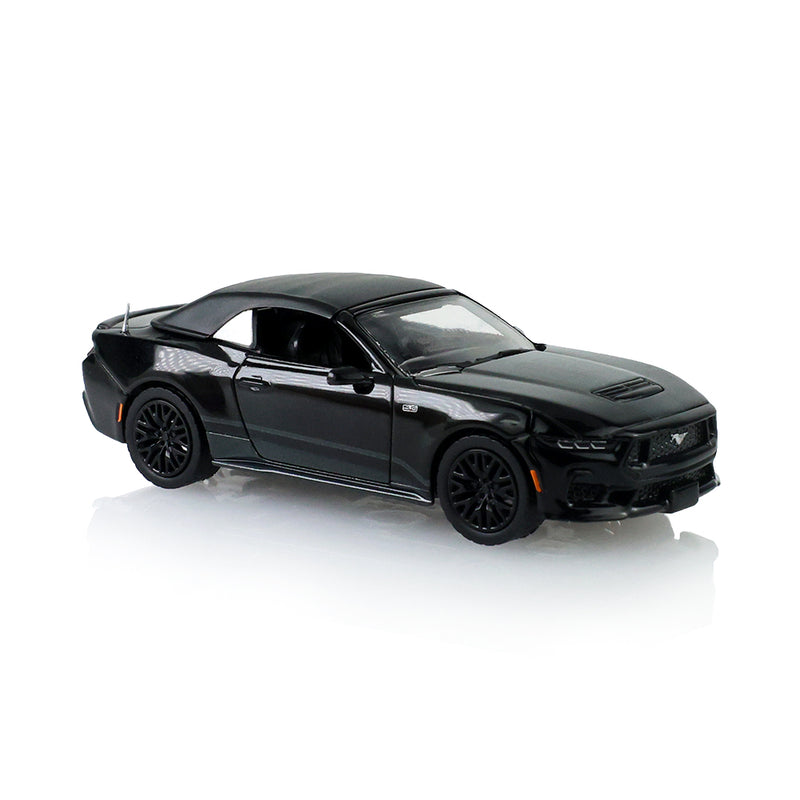 1/64 2024 Ford Mustang GT Convertible, Black Bandit Series 31