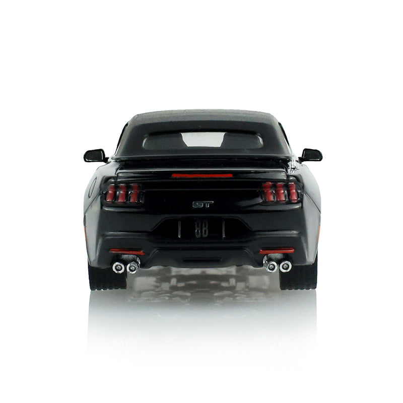 1/64 2024 Ford Mustang GT Convertible, Black Bandit Series 31