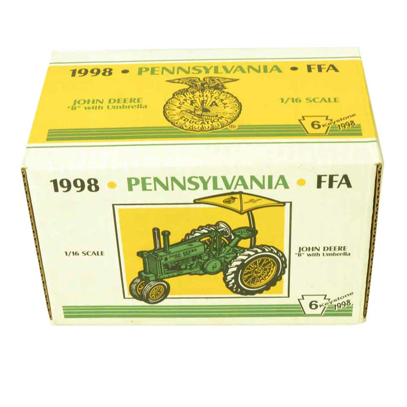 1/16 John Deere B Unstyled with Umbrella, 1998 Pennsylvania FFA, Series #6