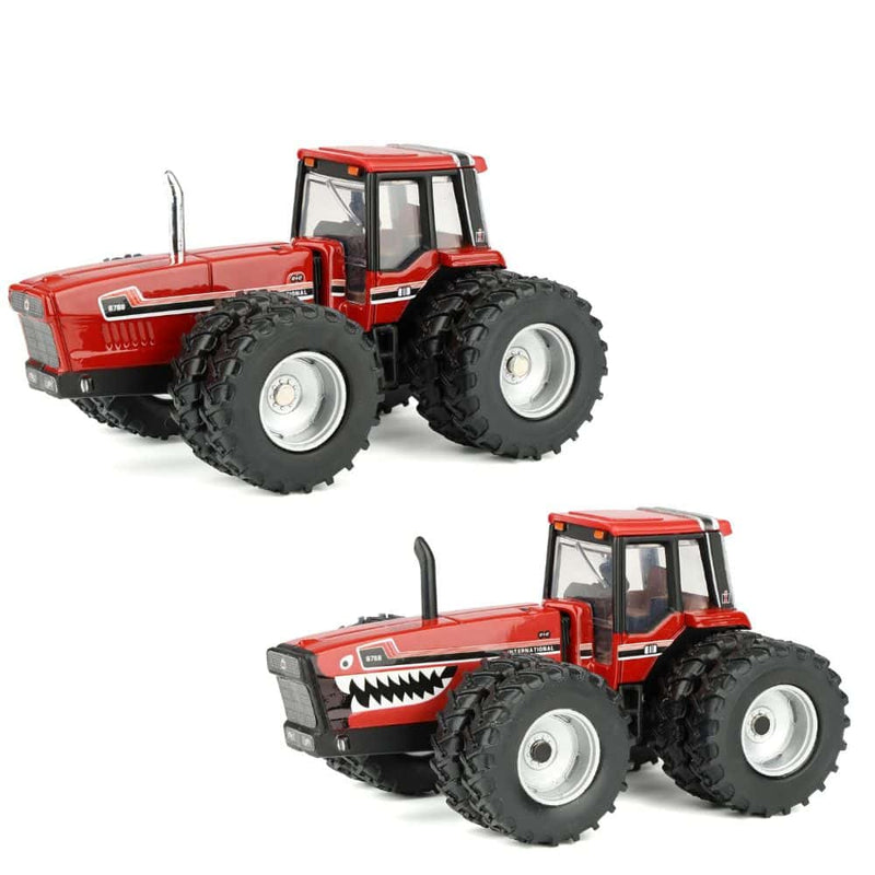 Set of 2 ~ 1/64 International Harvester 6788 4WD 2+2 Tractor & Land Shark Chase Unit, Outback Toys Exclusive, ERTL Prestige Collection