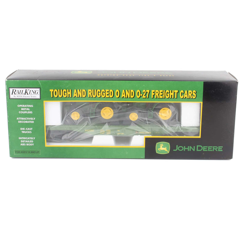 1/48 O & O-27 John Deere Flat Car with (2) John Deere 6420 Tractors by M.T.H. Electric Trains