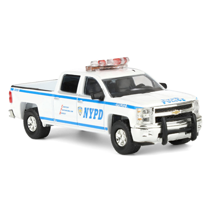 1/64 2015 Chevrolet Silverado by GreenLight Collectibles, New York City Police Dept (NYPD)