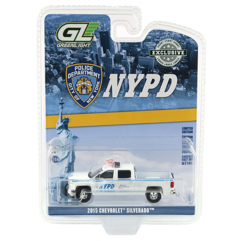 1/64 2015 Chevrolet Silverado by GreenLight Collectibles, New York City Police Dept (NYPD)