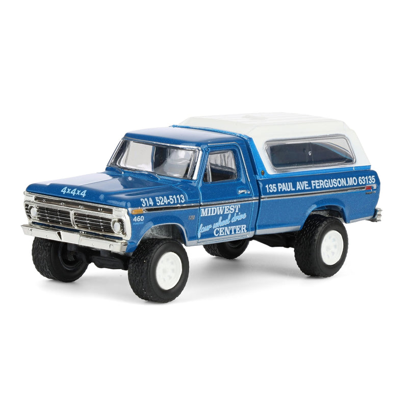 1/64 1974 Ford F-250 Pickup Truck with Camper Shell, Midwest 4WD Center