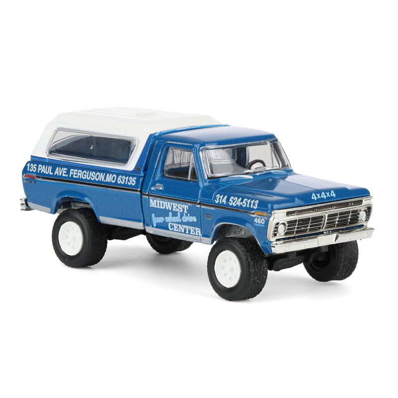 1/64 1974 Ford F-250 Pickup Truck with Camper Shell, Midwest 4WD Center