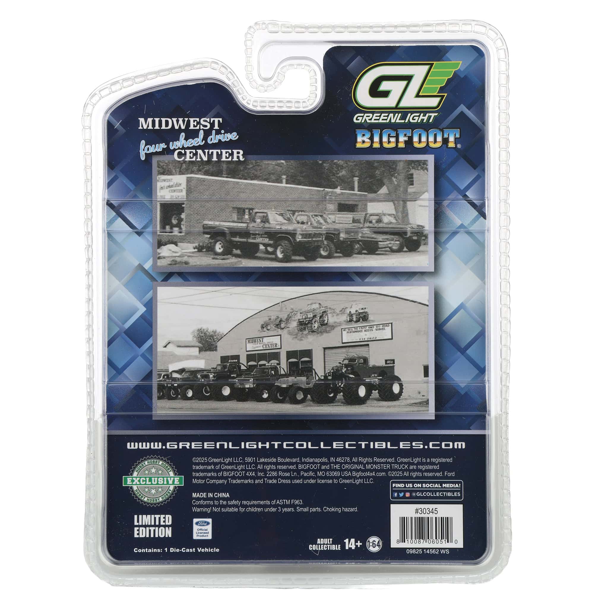【Dinner Rush】tempo 展示品【F-2507OB24】 1/64 1974 Ford F-250 Pickup Truck with Camper Shell, Midwest 4WD