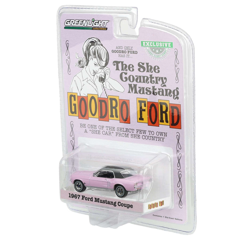 1/64 1967 Ford Mustang Coupe "She Country Special", Bill Goodro Ford, Denver, Colorado, Evening Orchid, Hobby Exclusive