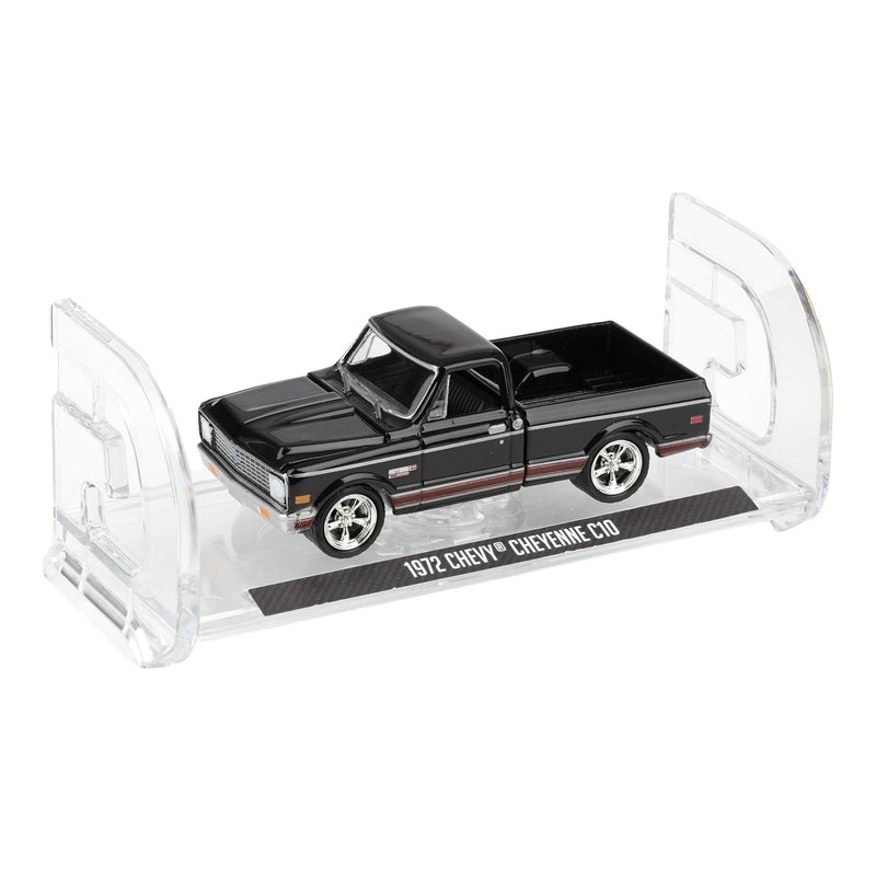 1/64 1972 Chevy Cheyenne C10 Short Bed, Black, Hobby Exclusive