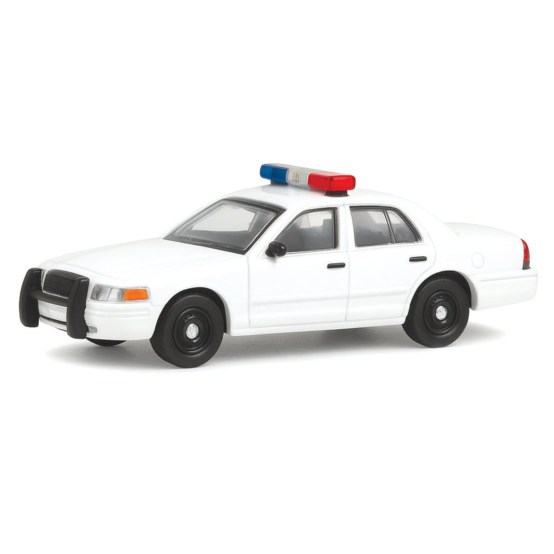 1/64 2001 Ford Crown Victoria Police Interceptor, Blank White, Hobby Exclusive