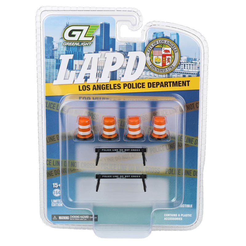 1/64 LAPD Road Accessory Pack, Hobby Exclusive by GreenLight Collectibles