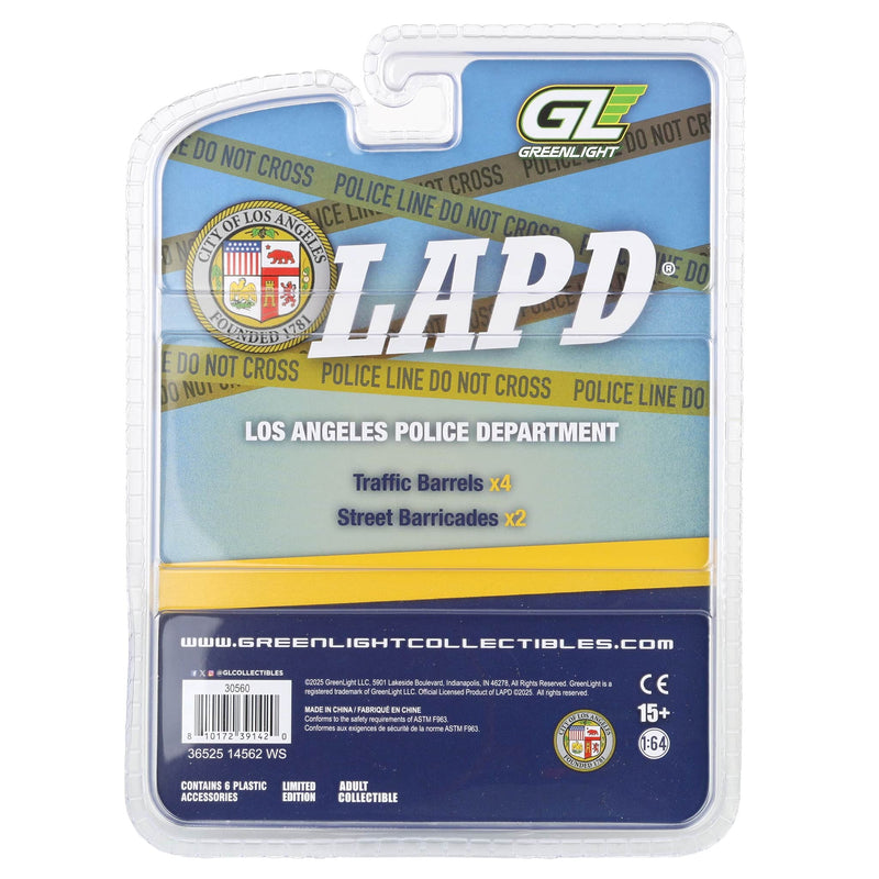 1/64 LAPD Road Accessory Pack, Hobby Exclusive by GreenLight Collectibles