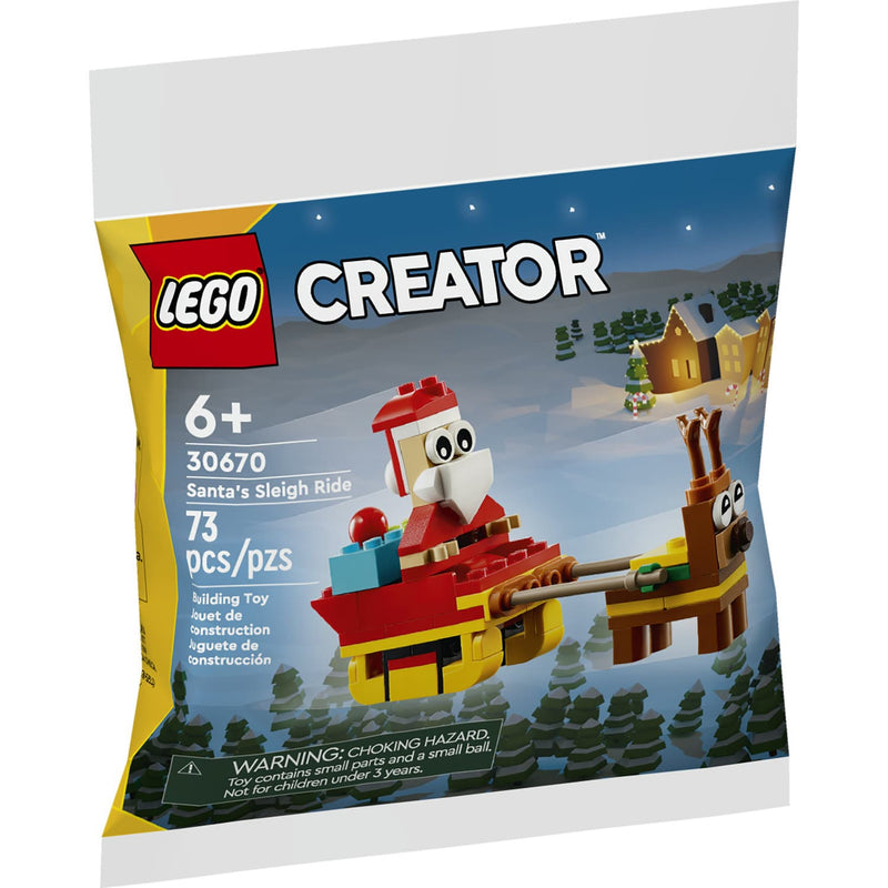 LEGO® Creator Mini-Builds Santa's Sleigh Ride Building Set, 73 Pieces