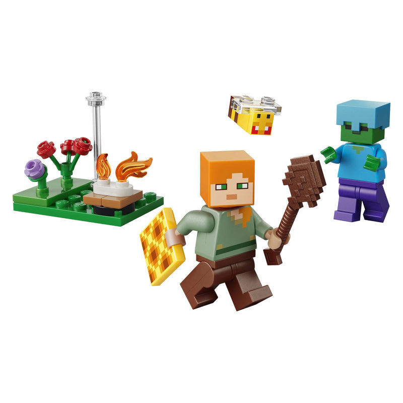 LEGO® Minecraft® Alex's Campfire Conflict, 31 Pieces