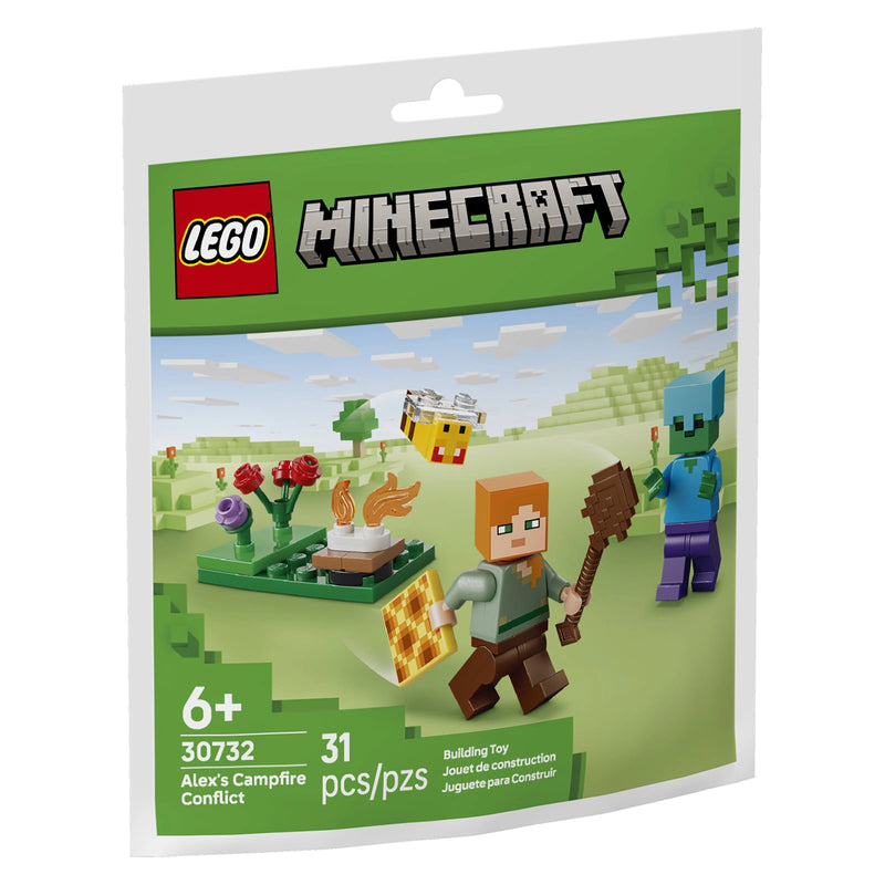 LEGO® Minecraft® Alex's Campfire Conflict, 31 Pieces