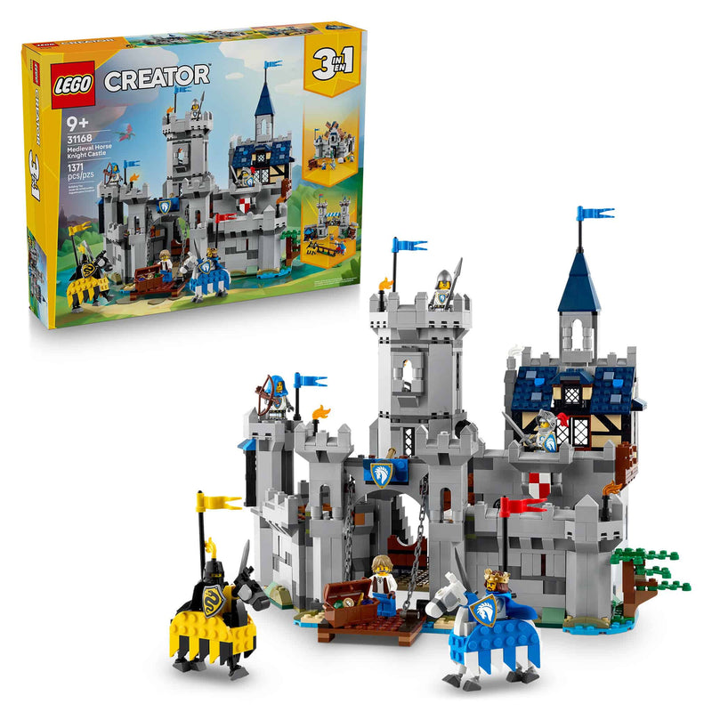 LEGO® Creator 3-in-1 Medieval Horse Knight Castle, 1,371 Pieces