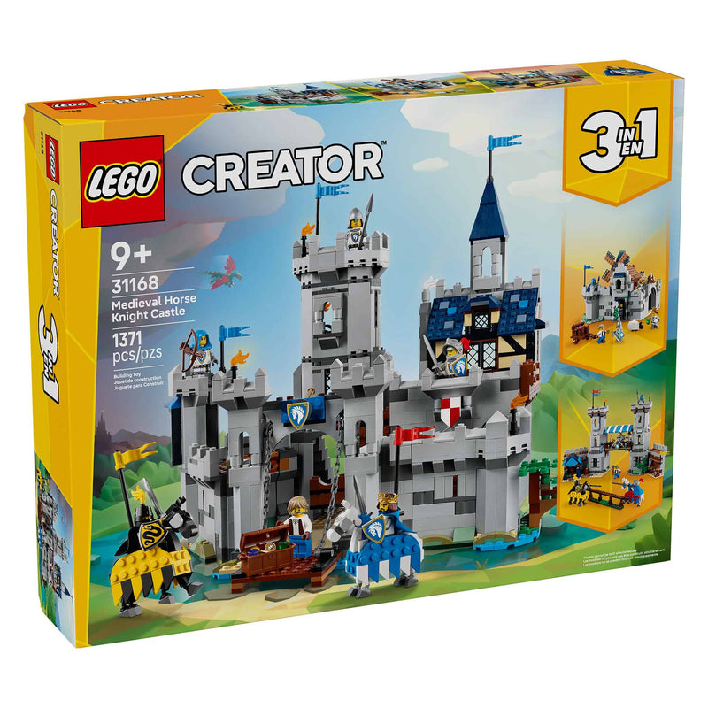 LEGO® Creator 3-in-1 Medieval Horse Knight Castle, 1,371 Pieces
