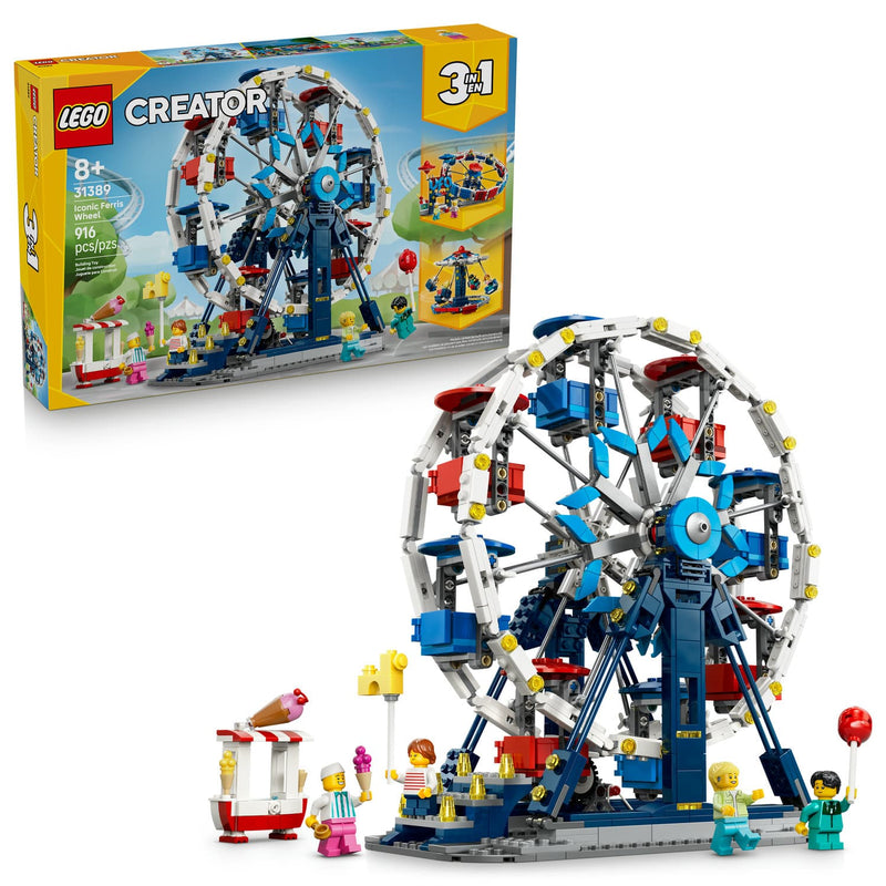 LEGO® Creator 3 in 1 Iconic Ferris Wheel Building Set, 916 Pieces