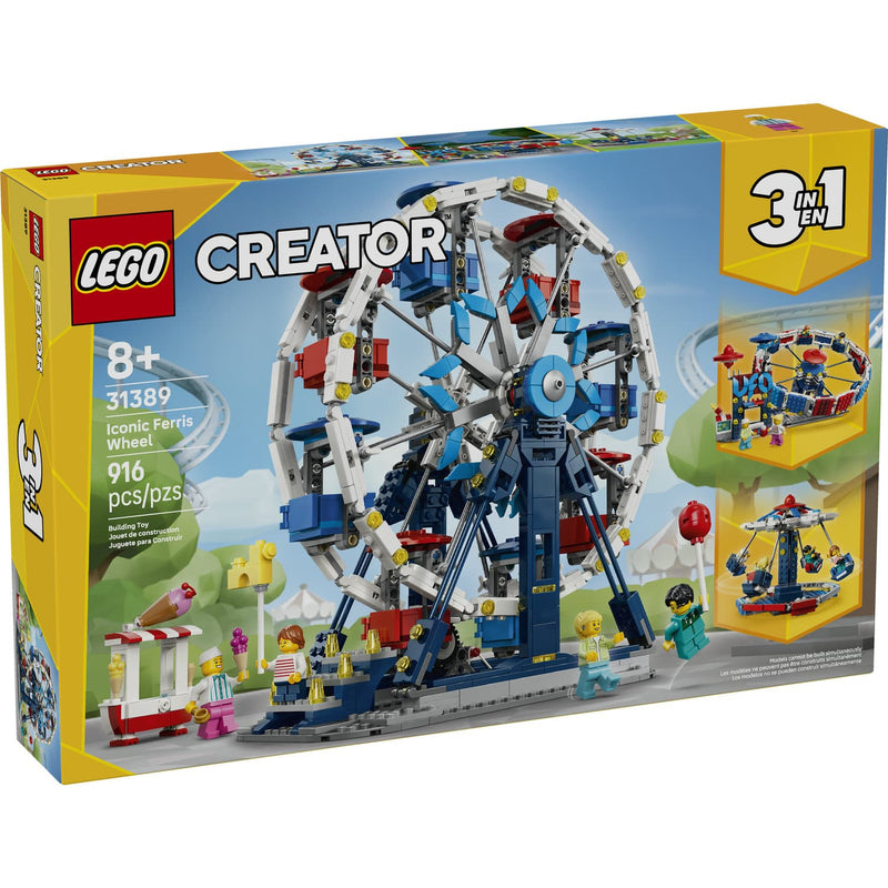 LEGO® Creator 3 in 1 Iconic Ferris Wheel Building Set, 916 Pieces
