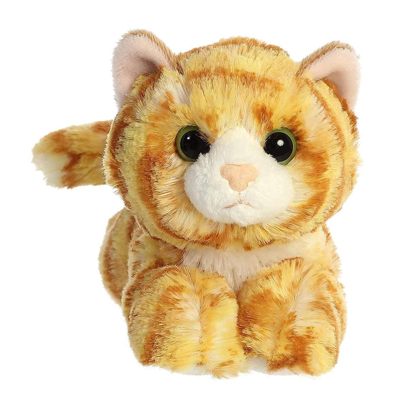 8in Orange Ginger Cat Mini Flopsie by Aurora