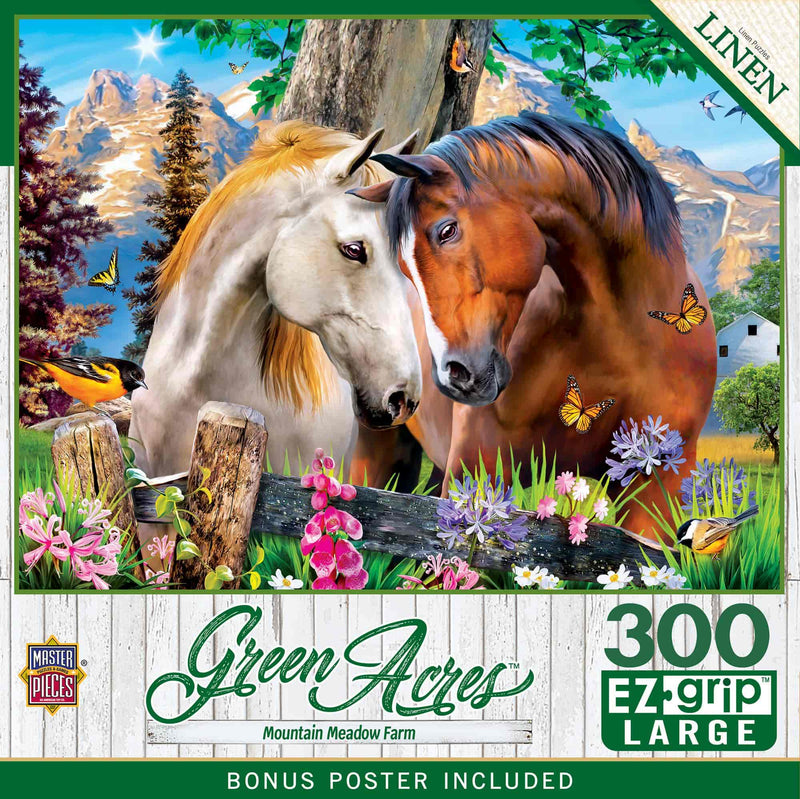 Green Acres Mountain Meadow Farm 300 Piece EZ Grip Puzzle