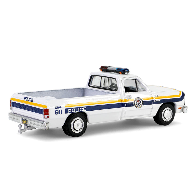 1/64 1990 Dodge Ram D-250 with Utility Trailer, Philadelphia, PA Police Department, Hot Pursuit Hitch & Tow Series 1