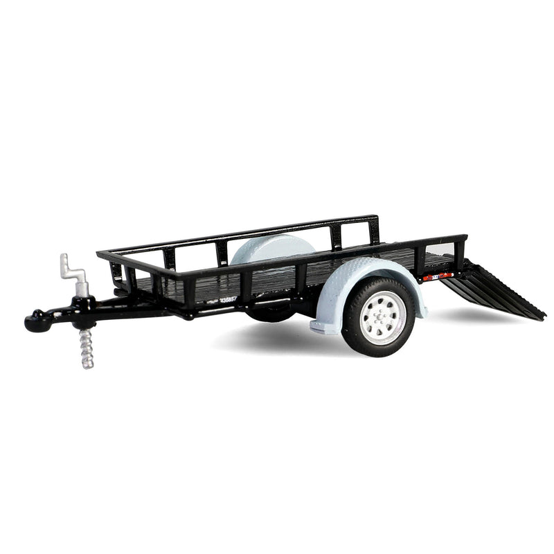 1/64 1990 Dodge Ram D-250 with Utility Trailer, Philadelphia, PA Police Department, Hot Pursuit Hitch & Tow Series 1