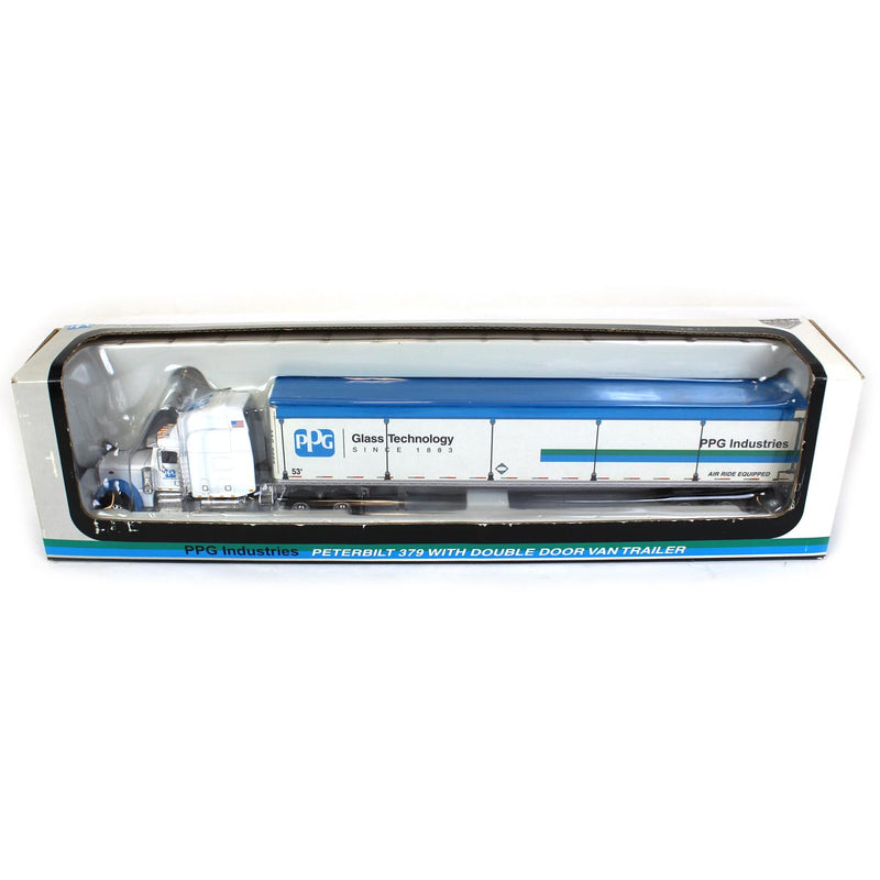 1/64 Peterbilt 379 PPG Industries Semi Truck with Van Trailer by SpecCast