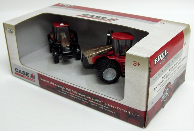 1/64 Magnum 305 & Steiger 535 Gold Signature Edition Tractors, Dealer Edition Set