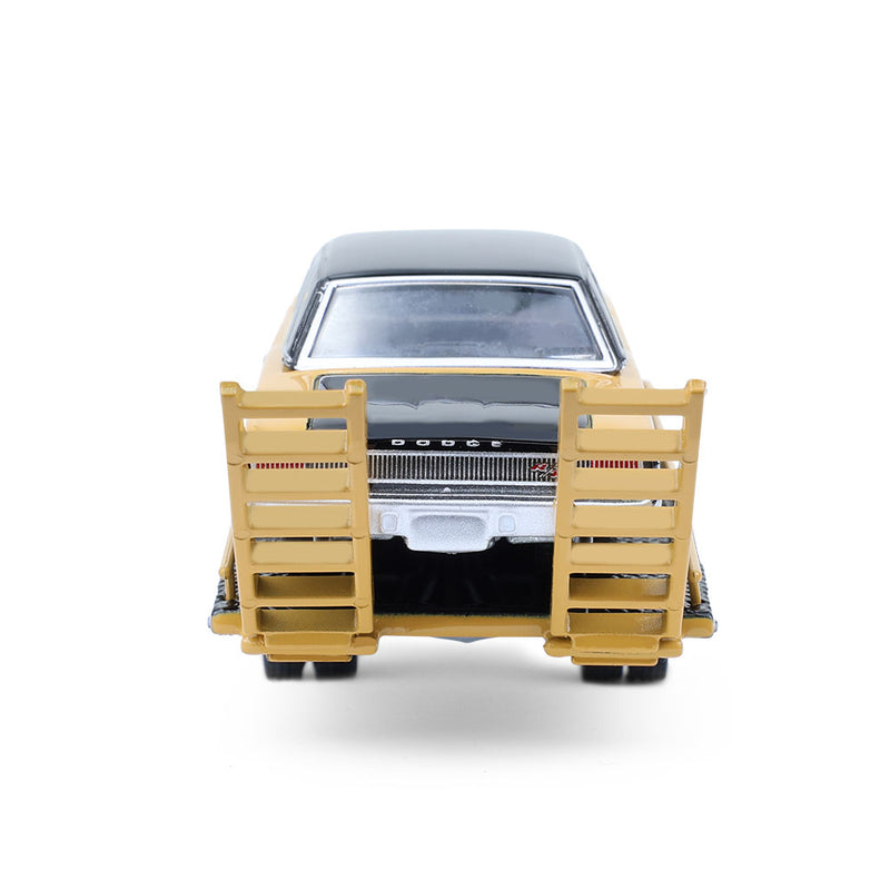 1/64 1985 Dodge Ram D350 Ramp Truck with 1965 Dodge Coronet, Ramchargers, H.D. Trucks Series 26