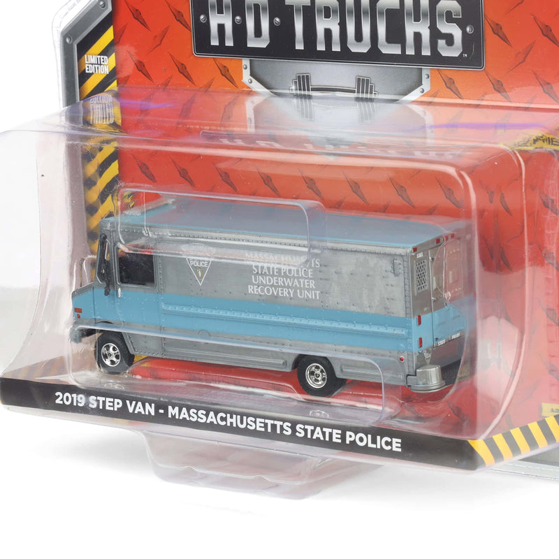 Raw Chase Unit ~ 1/64 2019 Step Van, Massachusetts State Police Underwater Recovery Unit, H.D. Trucks Series 26