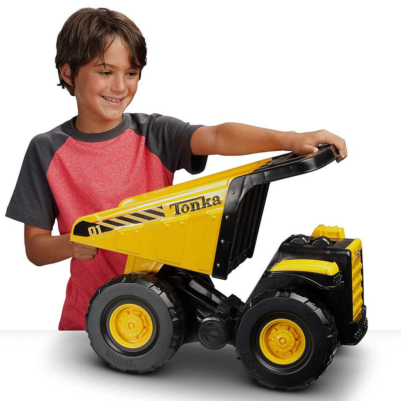 (B&D) Tonka Steel Classics Large Toughest Mighty Dump Truck - Damaged Item