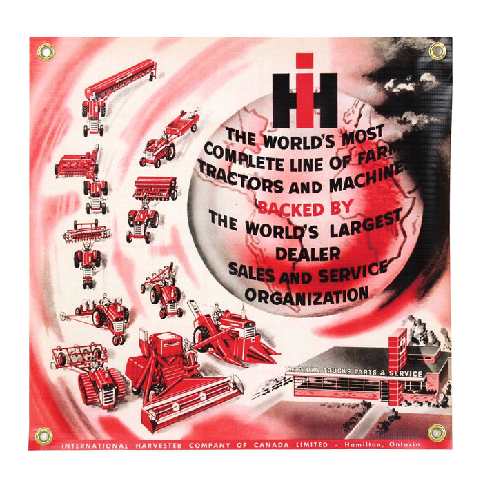 IH Vintage 1962 Logo 18in x 18in Vinyl Banner
