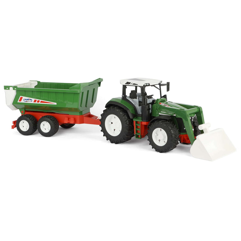 1/16 Bruder Roadmax Tractor with Front Loader and Tipping Trailer
