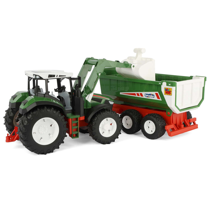 1/16 Bruder Roadmax Tractor with Front Loader and Tipping Trailer