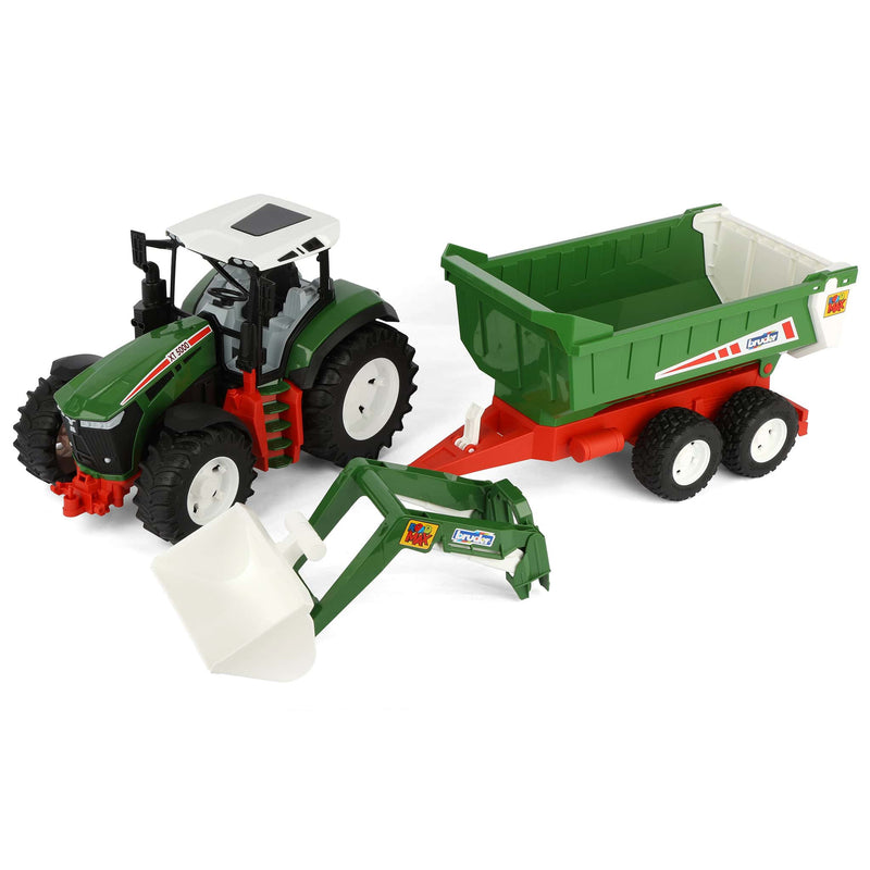 1/16 Bruder Roadmax Tractor with Front Loader and Tipping Trailer