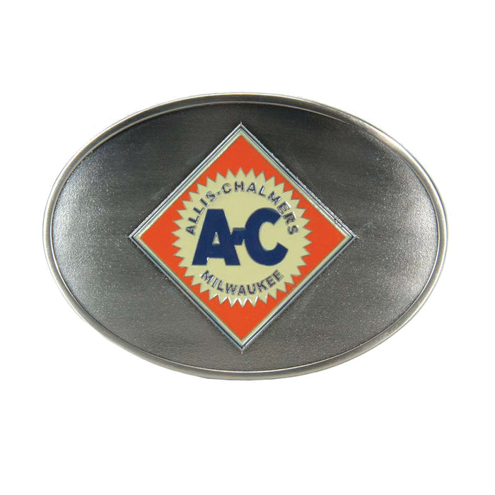 Allis Chalmers Logo Brushed Pewter Buckle